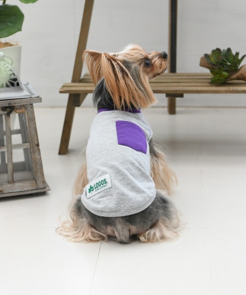 LOGOS（ロゴス）の「LOGOS/ロゴス/ドッグシャツ(ドッグウェア)（ペットウェア・メンズ・ネイビー/ブルー/イエロー/レッド/グレー/ピンク・2L/L/M/S/XS/3L）」の2枚目の写真