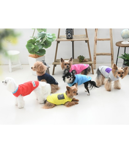 LOGOS（ロゴス）の「LOGOS/ロゴス/ドッグシャツ(ドッグウェア)（ペットウェア・メンズ・ネイビー/ブルー/イエロー/レッド/グレー/ピンク・2L/L/M/S/XS/3L）」の8枚目の写真