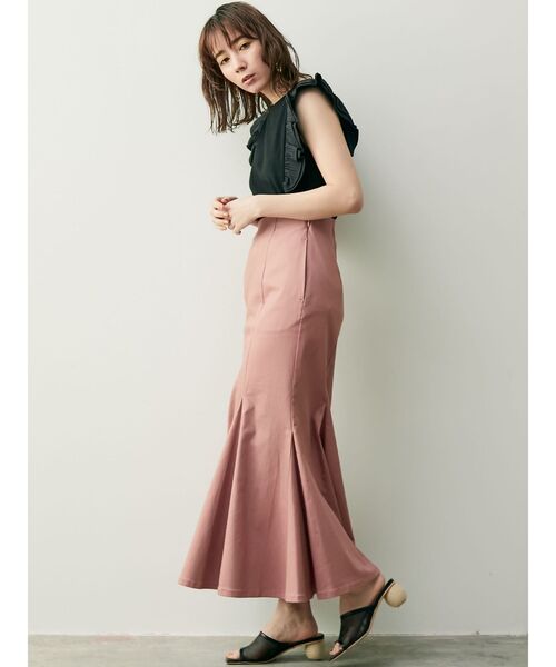 LAGUNAMOON(ラグナムーン)の「サスペンダーマーメイドスカート(スカート・レディース・ブラック/アイボリー/ピンク・SMALL/MEDIUM)」の5枚目の写真