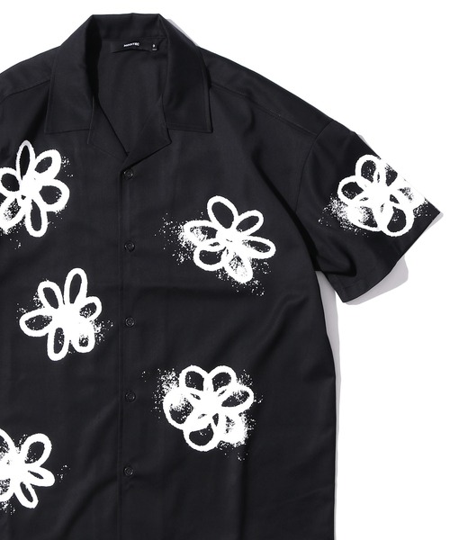 MODITEC 手描きフラワーセットアップ  3 MODITEC/モディテック Splay Flower Shirt シャツ（シャツ