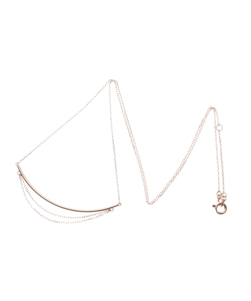 ココシュニック　ドレープチェーンアーチネックレス ドレープチェーン アーチネックレス（ネックレス）｜COCOSHNIK