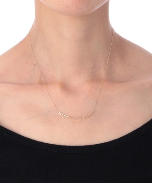 ココシュニック　ドレープチェーンアーチネックレス ドレープチェーン アーチネックレス（ネックレス）｜COCOSHNIK