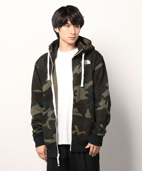 THE NORTH FACE(ザノースフェイス)の「THE NORTH FACE NOVELTY REVIEW F/Z HOODIE / ザ・ノース・フェイス ノベルティリアヴューフルジップフーディー(パーカー・メンズ・グリーン・M/L/XL/XS/S)」の1枚目の写真