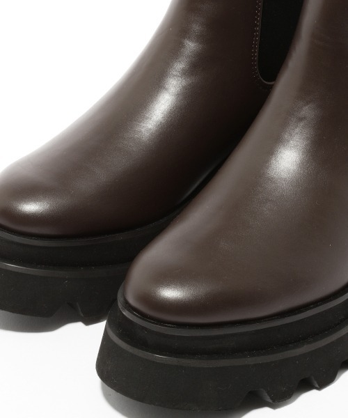 LOWRYS FARM(ローリーズファーム)の「厚底サイドゴアブーツ 215756(ブーツ・レディース・ブラック/ダークブラウン・MEDIUM/LARGE)」の9枚目の写真