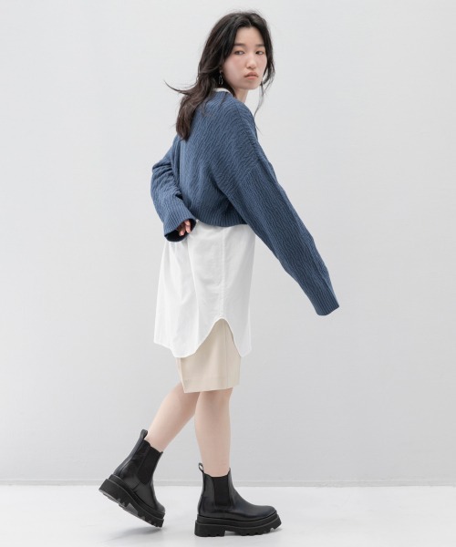 LOWRYS FARM(ローリーズファーム)の「厚底サイドゴアブーツ 215756(ブーツ・レディース・ブラック/ダークブラウン・MEDIUM/LARGE)」の15枚目の写真