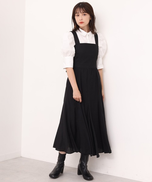 one after another NICE CLAUP(ワンアフターアナザーナイスクラップ)の「袖コンシャスパールボタンブラウス(シャツ/ブラウス・レディース・オフホワイト/ライトベージュ/ブラック/チェック・FREE)」の11枚目の写真