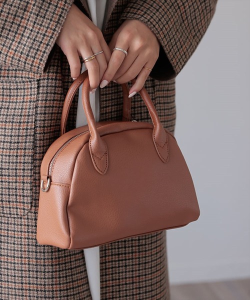 DONOBAN(ドノバン)の「2wayミニボストンBAG(ボストンバッグ・レディース・グレー/ブラック/キャメル/モカ・F)」の4枚目の写真