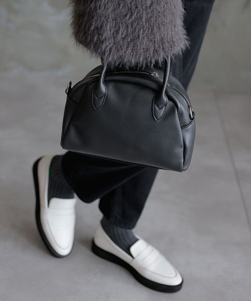 DONOBAN(ドノバン)の「2wayミニボストンBAG(ボストンバッグ・レディース・グレー/ブラック/キャメル/モカ・F)」の2枚目の写真