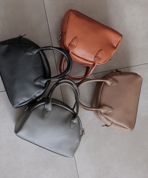 DONOBAN(ドノバン)の「2wayミニボストンBAG(ボストンバッグ・レディース・グレー/ブラック/キャメル/モカ・F)」の9枚目の写真