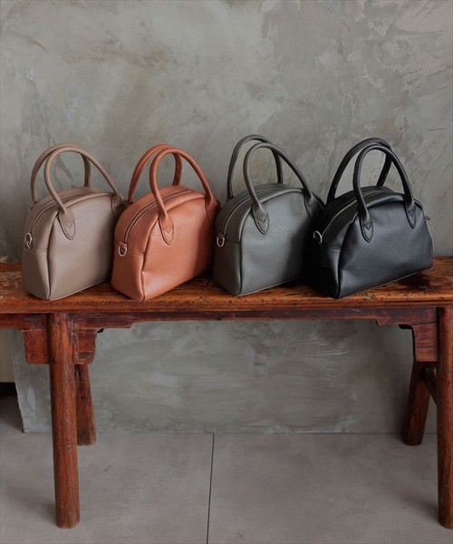 DONOBAN(ドノバン)の「2wayミニボストンBAG(ボストンバッグ・レディース・グレー/ブラック/キャメル/モカ・F)」の12枚目の写真