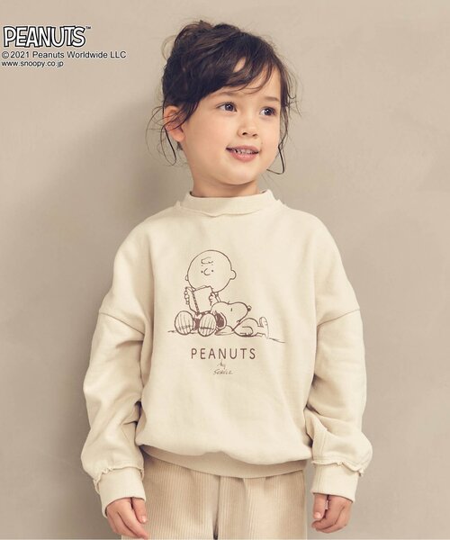 PEANUTS（ピーナッツ）の「PEANUTS 3柄トレーナー（スウェット・キッズ・ライトグレー/ブラウン/ベージュ・100/110/120/80/90/130）」の3枚目の写真