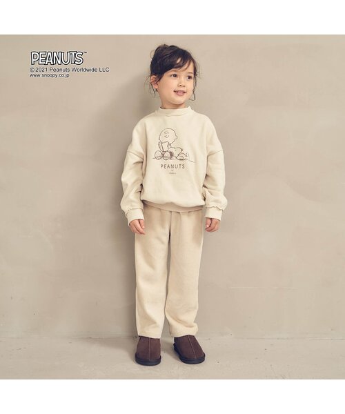 PEANUTS（ピーナッツ）の「PEANUTS 3柄トレーナー（スウェット・キッズ・ライトグレー/ブラウン/ベージュ・100/110/120/80/90/130）」の6枚目の写真