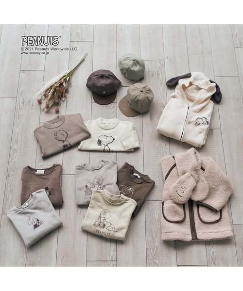 PEANUTS（ピーナッツ）の「PEANUTS 3柄トレーナー（スウェット・キッズ・ライトグレー/ブラウン/ベージュ・100/110/120/80/90/130）」の19枚目の写真