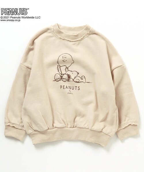 PEANUTS（ピーナッツ）の「PEANUTS 3柄トレーナー（スウェット・キッズ・ライトグレー/ブラウン/ベージュ・100/110/120/80/90/130）」の15枚目の写真