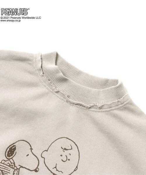 PEANUTS（ピーナッツ）の「PEANUTS 3柄トレーナー（スウェット・キッズ・ライトグレー/ブラウン/ベージュ・100/110/120/80/90/130）」の10枚目の写真