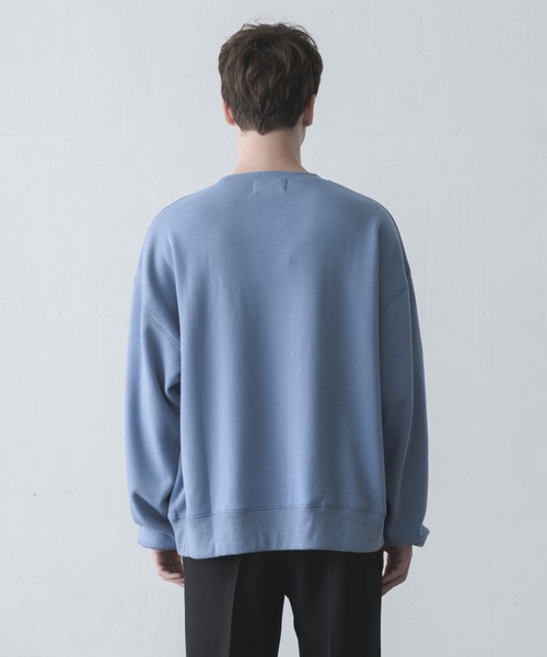 melt.（メルト）の「melt. - ロゴ刺繍トロミオーバースウェット（スウェット・メンズ・チャコールグレー/ブルー/グレイッシュベージュ・SMALL/MEDIUM/LARGE）」の13枚目の写真