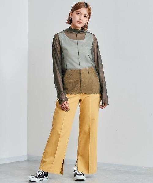 cepo(セポ)の「シアータートル(Tシャツ/カットソー・レディース・カーキ/ブラウン/パープル・M)」の5枚目の写真