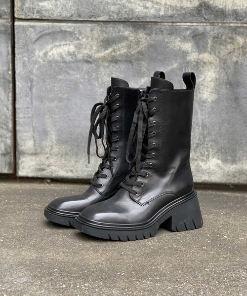 ASH（アッシュ）の「【ODESSA】レースアップハーフブーツ（ブーツ・レディース・ブラック・36/35/40/38/39/37）」の2枚目の写真