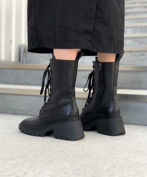 ASH（アッシュ）の「【ODESSA】レースアップハーフブーツ（ブーツ・レディース・ブラック・36/35/40/38/39/37）」の4枚目の写真