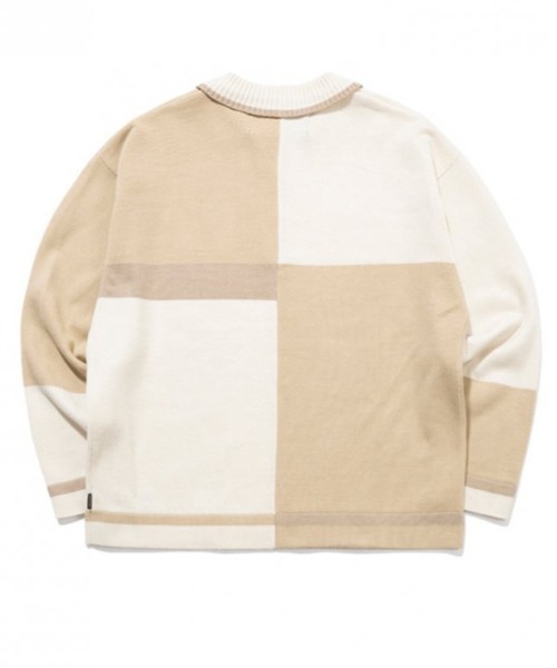 【ROMANTIC CROWN】CONTRAST KNIT POLO
