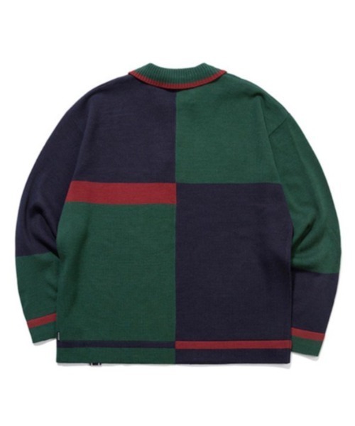 【ROMANTIC CROWN】CONTRAST KNIT POLO