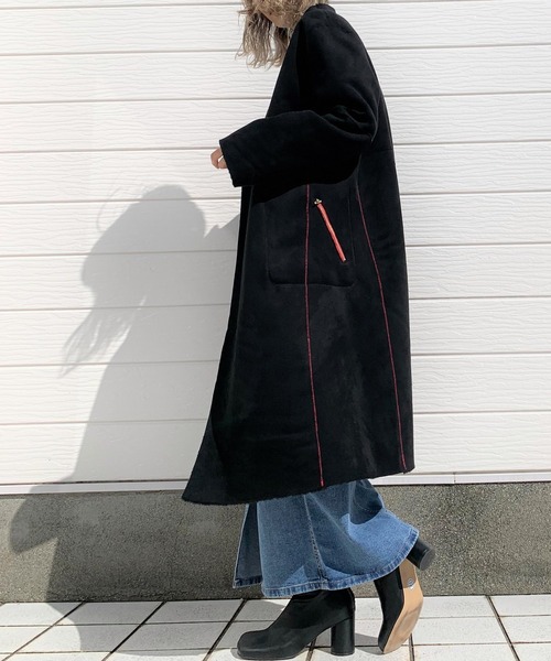 Q(キュー)の「ロングデニムスカート(デニムスカート・レディース・インディゴブルー・SMALL/MEDIUM/LARGE)」の7枚目の写真