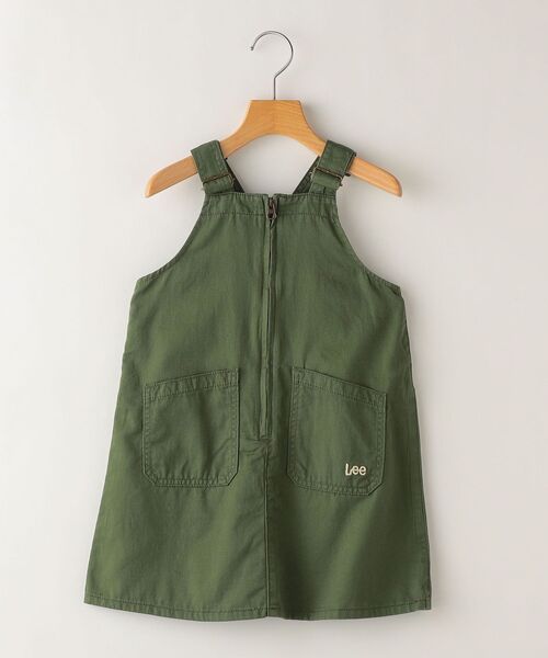 Lee（リー）の「Lee:ミリタリー サロペット スカート(100～140cm)（スカート・キッズ・オレンジ/オリーブ・130/110/100/140）」の2枚目の写真