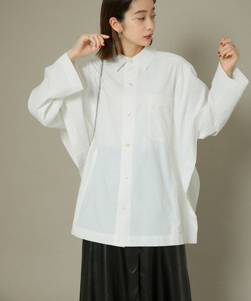 KBF（ケイビーエフ）の「BIGレイヤードライクシャツ（シャツ/ブラウス・レディース・オフホワイト/ブルー系その他/ベージュ系その他・ONE）」の5枚目の写真