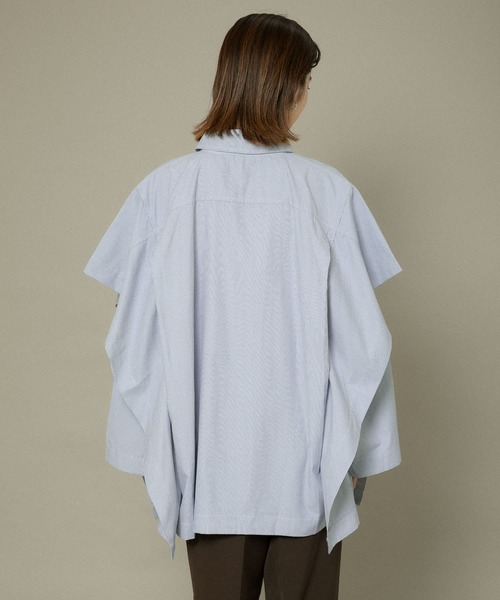 KBF（ケイビーエフ）の「BIGレイヤードライクシャツ（シャツ/ブラウス・レディース・オフホワイト/ブルー系その他/ベージュ系その他・ONE）」の18枚目の写真