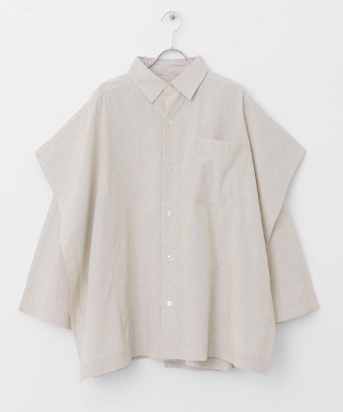 KBF（ケイビーエフ）の「BIGレイヤードライクシャツ（シャツ/ブラウス・レディース・オフホワイト/ブルー系その他/ベージュ系その他・ONE）」の20枚目の写真