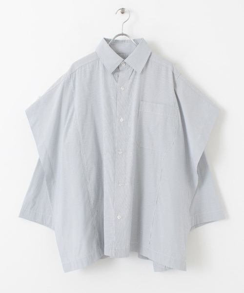 KBF（ケイビーエフ）の「BIGレイヤードライクシャツ（シャツ/ブラウス・レディース・オフホワイト/ブルー系その他/ベージュ系その他・ONE）」の21枚目の写真