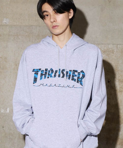 THRASHER(スラッシャー)の「THRASHER/スラッシャー splash HOODIE パーカー(パーカー・メンズ・ホワイト/チャコール/ブラック/グレー・L/M/XL)」の11枚目の写真