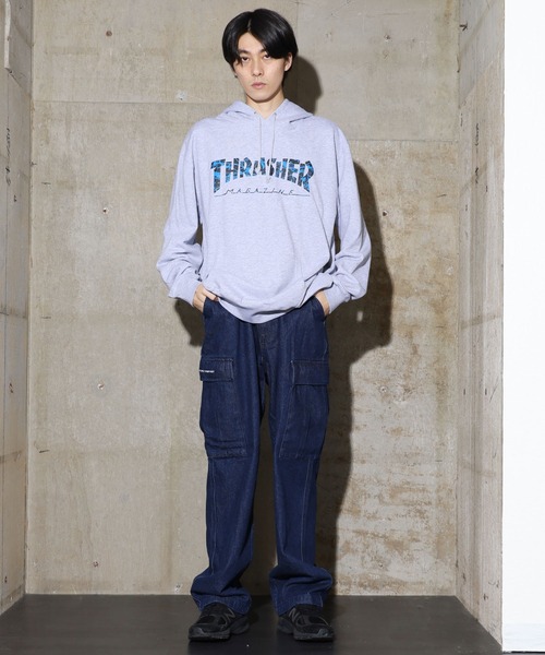 THRASHER(スラッシャー)の「THRASHER/スラッシャー splash HOODIE パーカー(パーカー・メンズ・ホワイト/チャコール/ブラック/グレー・L/M/XL)」の12枚目の写真