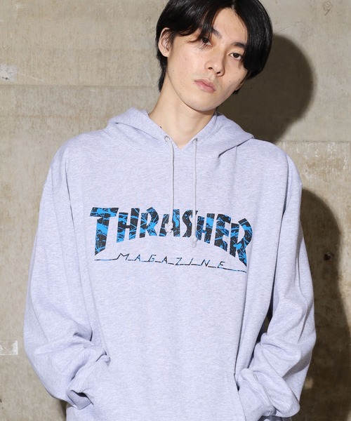 THRASHER(スラッシャー)の「THRASHER/スラッシャー splash HOODIE パーカー(パーカー・メンズ・ホワイト/チャコール/ブラック/グレー・L/M/XL)」の7枚目の写真