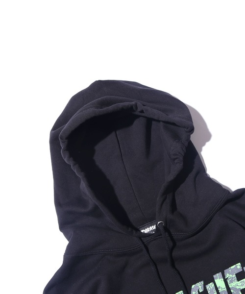THRASHER(スラッシャー)の「THRASHER/スラッシャー splash HOODIE パーカー(パーカー・メンズ・ホワイト/チャコール/ブラック/グレー・L/M/XL)」の13枚目の写真