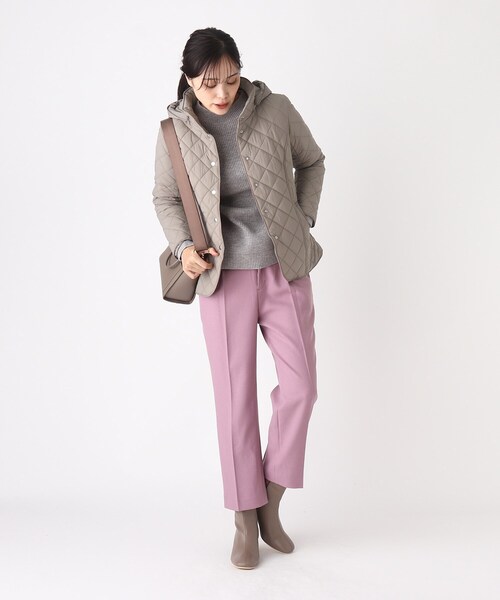 SOUP(スープ)の「◆【羽織るだけで綺麗】キルティングショートコート(フード取り外し可)(その他アウター・レディース・ブラック/ベージュ/ネイビー・11/15 /13/09/07)」の22枚目の写真