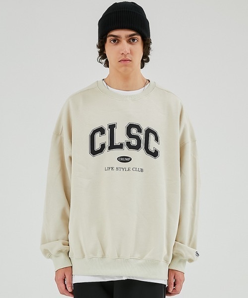 crump(クランプ)の「【crump 】CLSC アーチロゴスウェットシャツ(スウェット・レディース・ブラック/グレー/ベージュ・MEDIUM/LARGE/X-LARGE)」の1枚目の写真