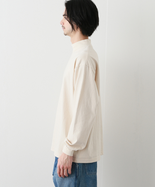 JOURNAL STANDARD J.S HOMESTEAD（ジャーナルスタンダードホームステッド）の「CUT DOWN MOCK L/S（Tシャツ/カットソー・メンズ・ブラック/アイボリー/ホワイト・MEDIUM/SMALL/LARGE）」の6枚目の写真