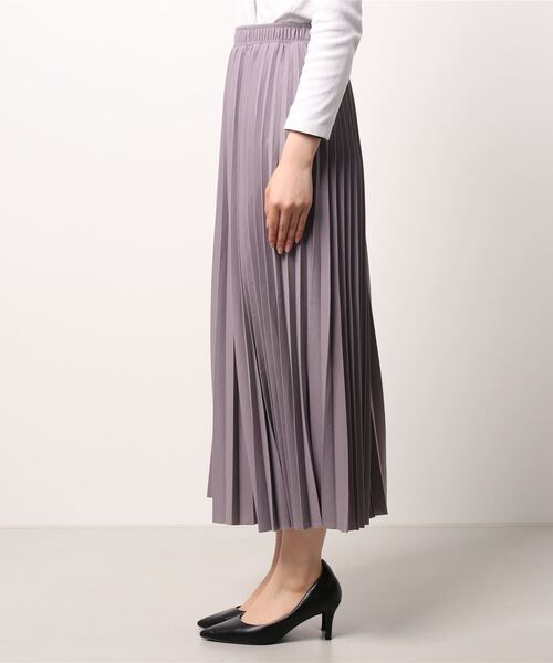 Clice de Paris（クリシェドゥパリス）の「K/ロングプリーツスカート（スカート・レディース・ブラック/グレー/グリーン/モカ・ONESIZE）」の6枚目の写真