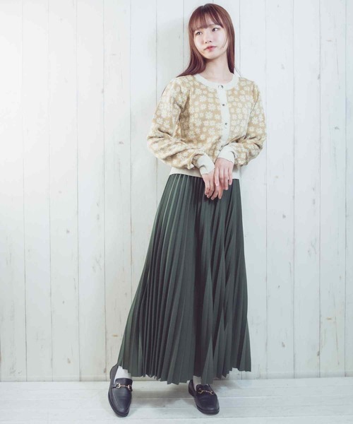 Clice de Paris（クリシェドゥパリス）の「K/ロングプリーツスカート（スカート・レディース・ブラック/グレー/グリーン/モカ・ONESIZE）」の20枚目の写真