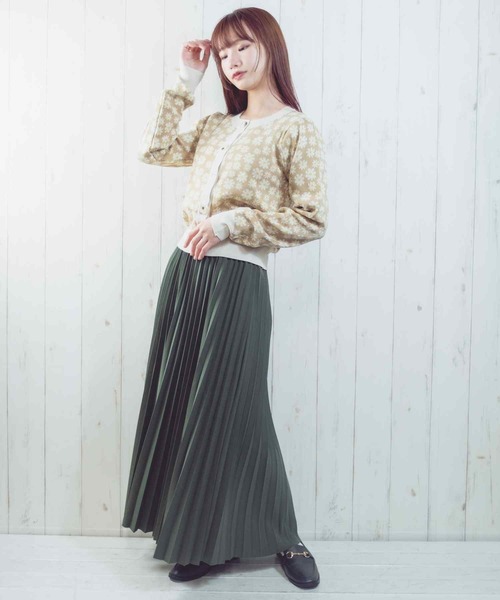 Clice de Paris（クリシェドゥパリス）の「K/ロングプリーツスカート（スカート・レディース・ブラック/グレー/グリーン/モカ・ONESIZE）」の21枚目の写真