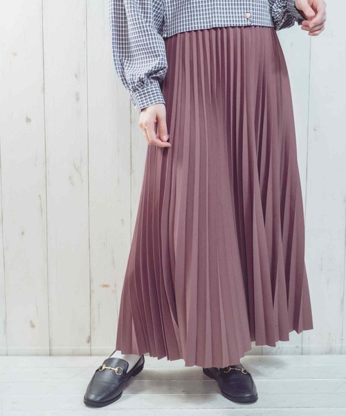 Clice de Paris（クリシェドゥパリス）の「K/ロングプリーツスカート（スカート・レディース・ブラック/グレー/グリーン/モカ・ONESIZE）」の22枚目の写真