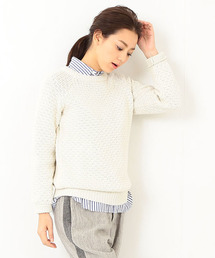 BEAMS BOY | BEAMS BOY / 3ゲージ ラーベン編み クルー(ニット/セーター)