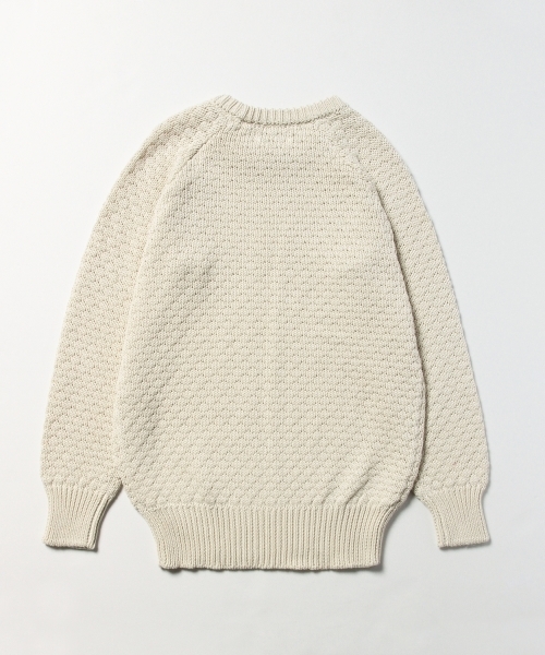 BEAMS BOY(ビームスボーイ)の「BEAMS BOY / 3ゲージ ラーベン編み クルー(ニット/セーター・レディース・ナチュラル/レッド系その他/グリーン・ONE SIZE)」の19枚目の写真