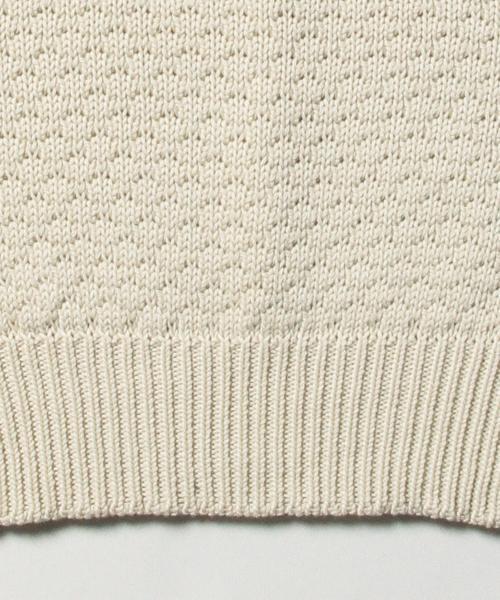 BEAMS BOY(ビームスボーイ)の「BEAMS BOY / 3ゲージ ラーベン編み クルー(ニット/セーター・レディース・ナチュラル/レッド系その他/グリーン・ONE SIZE)」の13枚目の写真