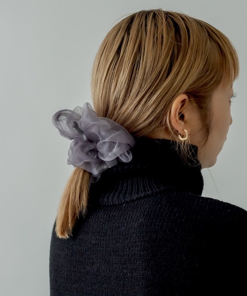 mystic（ミスティック）の「BIGシュシュ（シュシュ・レディース・ブラック/グレー・ONE SIZE）」の2枚目の写真