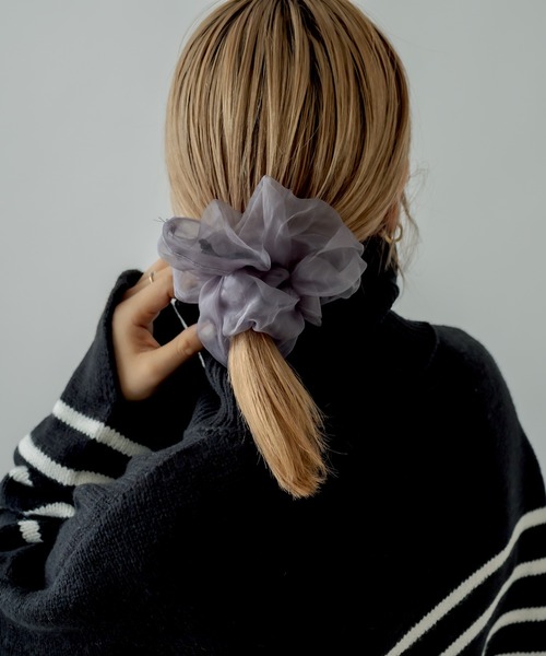 mystic（ミスティック）の「BIGシュシュ（シュシュ・レディース・ブラック/グレー・ONE SIZE）」の3枚目の写真