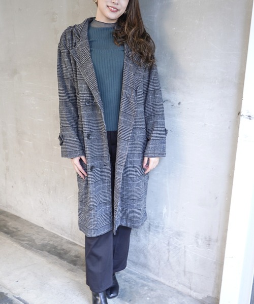 Loco Ocean（ロコオーシャン）の「シアーフリルネック リブ ハイネックニットトップス（ニット/セーター・レディース・ブラック/ベージュ/パープル/オフホワイト/ブルー/アイボリー・FREE）」の21枚目の写真