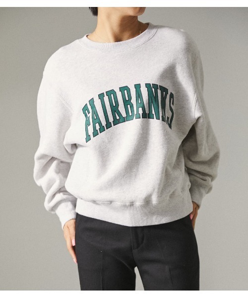 RODEO CROWNS WIDE BOWL（ロデオクラウンズワイドボウル）の「【Aoi Ihara プロデュース】Pronk/ｶﾚｯｼﾞｽｳｪｯﾄ（スウェット・レディース・ネイビー/グレー×ホワイト・FREE）」の13枚目の写真