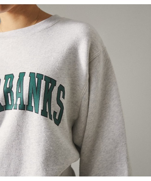 RODEO CROWNS WIDE BOWL（ロデオクラウンズワイドボウル）の「【Aoi Ihara プロデュース】Pronk/ｶﾚｯｼﾞｽｳｪｯﾄ（スウェット・レディース・ネイビー/グレー×ホワイト・FREE）」の4枚目の写真